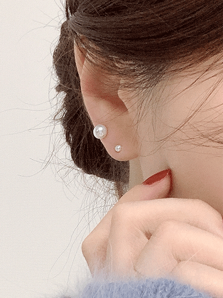 925 silver basic pearl earring (스왈진주) (3/4/5/6mm)